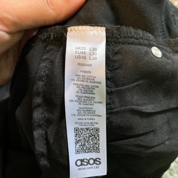 Asos Curve High Rise Ripped Skinny Jeans - Picture 9 of 9